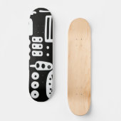 Doodles Abstrakt Moderne Formen Skateboard (Vorderseite)