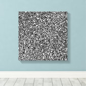 Doodles auf Leinwand (Insitu (Holzboden))