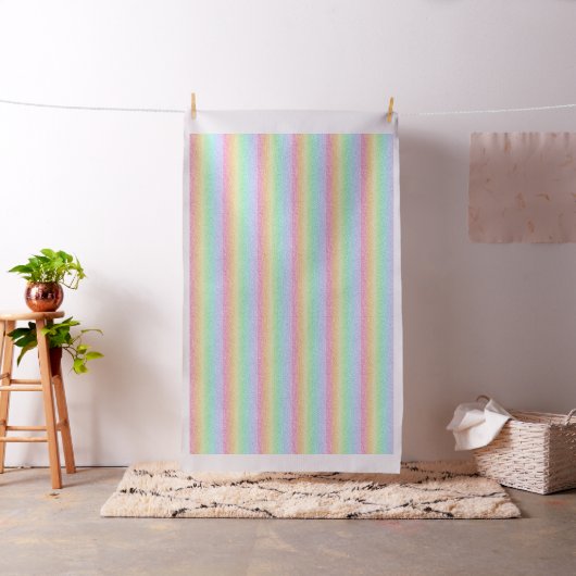 Doodles auf Pastel Rainbow Gradient Fabric Stoff (Beispiel)