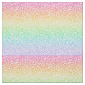 Doodles auf Pastel Rainbow Gradient Fabric Stoff (Muster)