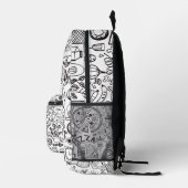 Doodles Bedruckter Rucksack (Rechts)