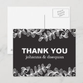 Doodles-Blätter Postkarte (Vorne/Hinten)