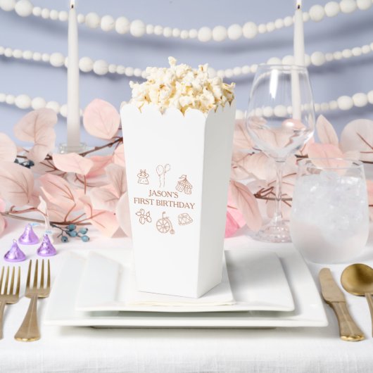 Doodles Circus Erster Geburtstag Geschenkschachtel (Hochzeit)