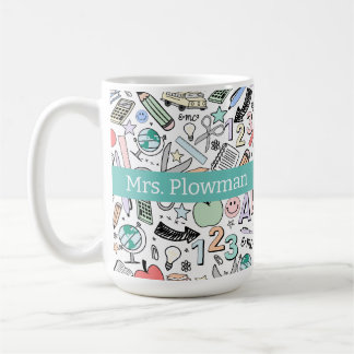 Doodles der Fun Teacher School Kaffeetasse