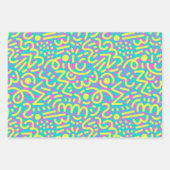 Doodles Fiesta Geschenkpapier Set (Vorderseite)