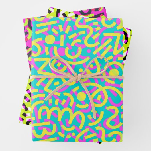 Doodles Fiesta Geschenkpapier Set (Beispiel)