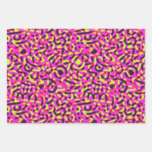 Doodles Fiesta Geschenkpapier Set (Vorderseite 3)