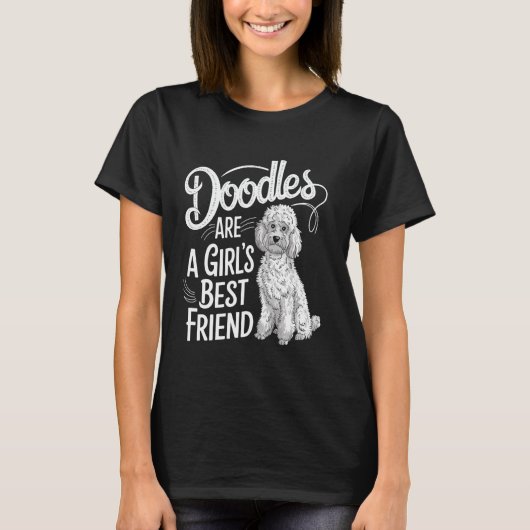 Doodles Funny Golden Labradoodle Doodle T-Shirt (Vorderseite)