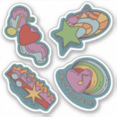 Doodles für Musikfans: Vierer-Blatt Aufkleber (Vorderseite)