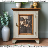 Doodles Hunde Schwarze Viktorianische Outfits CP4 Seidenpapier