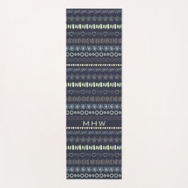 Doodles Muster Maßgeschneiderte Yogmatte für Monog Yogamatte