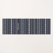 Doodles Muster Maßgeschneiderte Yogmatte für Monog Yogamatte (Vorderseite (Horizontal))