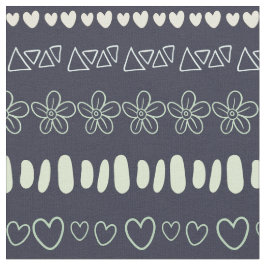 Doodles Muster Stoff