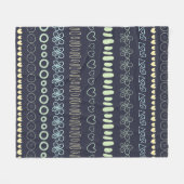Doodles Pattern Fleecedecke (Vorderseite (Horizontal))