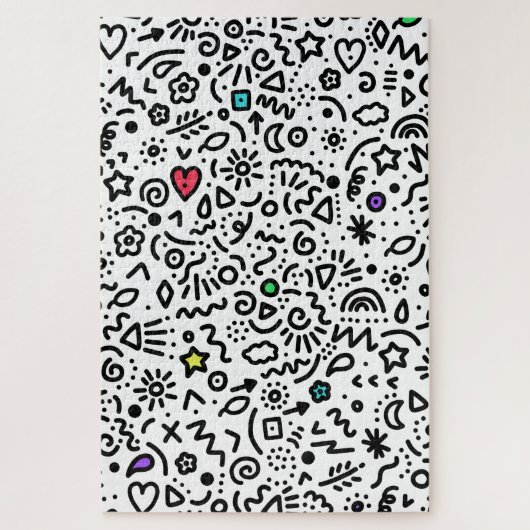 Doodles! Pop der Farbe! Herausforderung Puzzle (Vertikal)