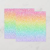 Doodles! Rainbow-Flachkarte (Vorne/Hinten)