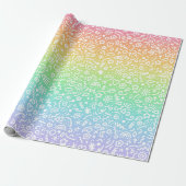Doodles! Rainbow Wrapping Paper Geschenkpapier (Ungerollt)