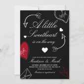 Doodles Schatz Auf dem Weg  Baby Shower  Einladung (Vorderseite)