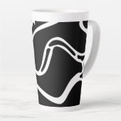 Doodles Schwarzweiß 2 von 8 Abstrakten Milchtasse (Rechte Ecke)