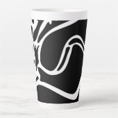Doodles Schwarzweiß 2 von 8 Abstrakten Milchtasse (Vorderseite)