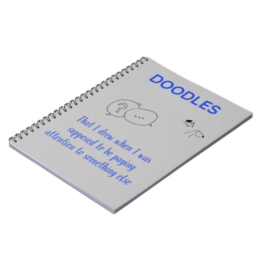 Doodles Spiral Notebook Notizblock (Linke Seite)