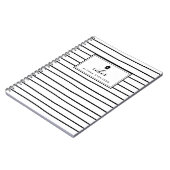 Doodles Stripes Custom Backing Rezept Notebook Notizblock (Linke Seite)