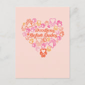 Doodles vor Typen Postkarte (Vorderseite)