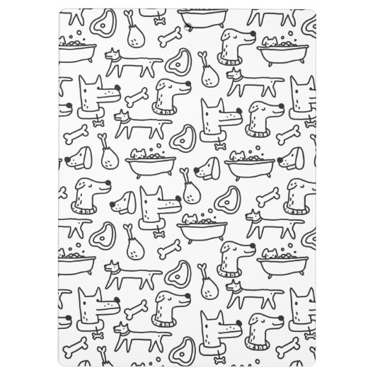 Doodles Zwischenablage Klemmbrett (Rückseite)