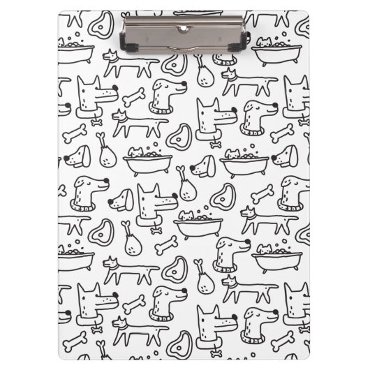 Doodles Zwischenablage Klemmbrett (Vorderseite)
