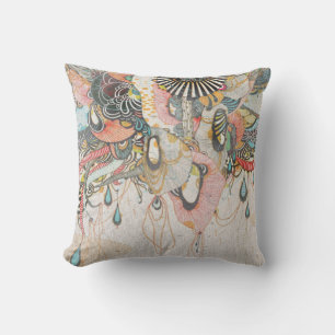 Doodling auf der Sprache des Lichts Kissen