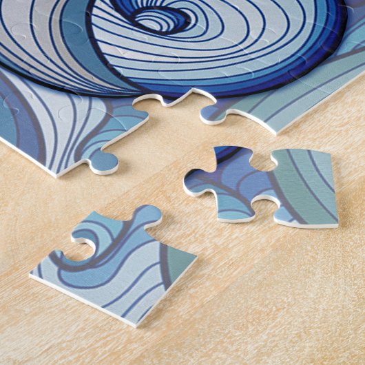 Doodling Dolphin Zeichnend Puzzle (Seite)