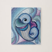 Doodling Dolphin Zeichnend Puzzle (Vertikal)