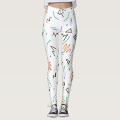 "Doodling" Leggings (Vorderseite)