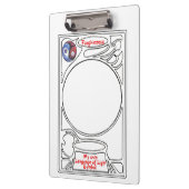 Doodling-Symbol für Verzeihung Klemmbrett (Links)