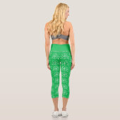 Doodly-Blume Capri Leggings (Rückseite)