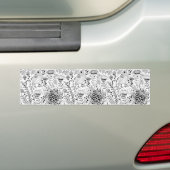 Doodmuster für Vögel und Blume Autoaufkleber (Auf Auto)