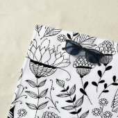 Doodmuster für Vögel und Blume Strandtuch (Beispiel)