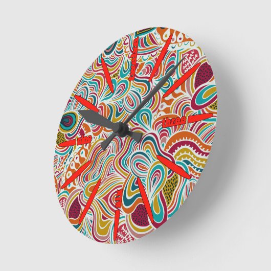 Doodulation Runde Wanduhr (Winkel)