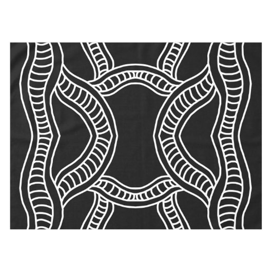 Doodwave-Band Tischdecke (Vorderseite (Horizontal))