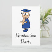 Doof Absolvent Einladung (Stehend Vorderseite)