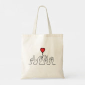 Doof, gebarentale Liebe - Leben. Ik hou van je. Tragetasche (Rückseite)