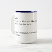 Doofer Tasse (Vorderseite Links)