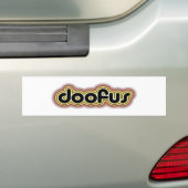 Doofus Autoaufkleber (Auf Auto)