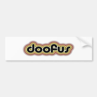Doofus Autoaufkleber