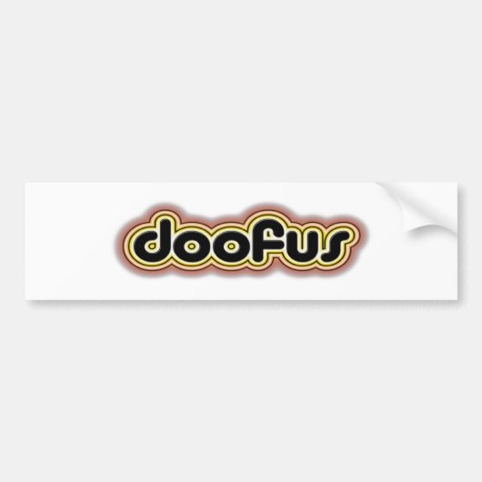 Doofus Autoaufkleber (Vorne)