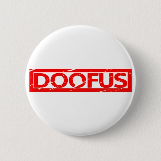 Doofus Briefmarke Button (Vorderseite)