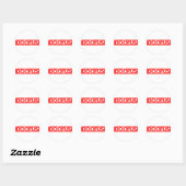 Doofus Briefmarke Runder Aufkleber (Blatt)