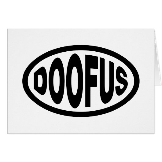 DOOFUS-KARTE (Vorderseite (Horizontal))