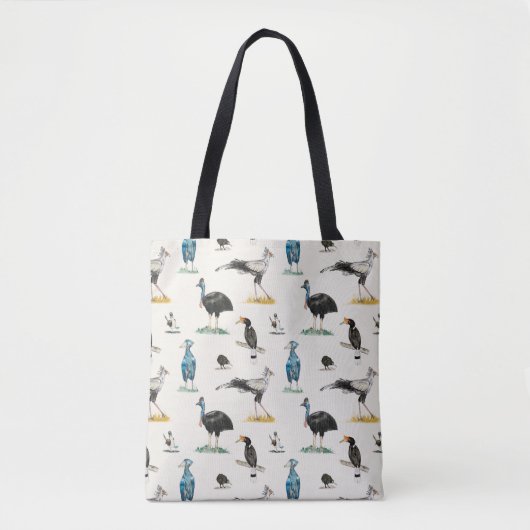 Doofy Birds Muster Tote Tasche (Vorderseite)