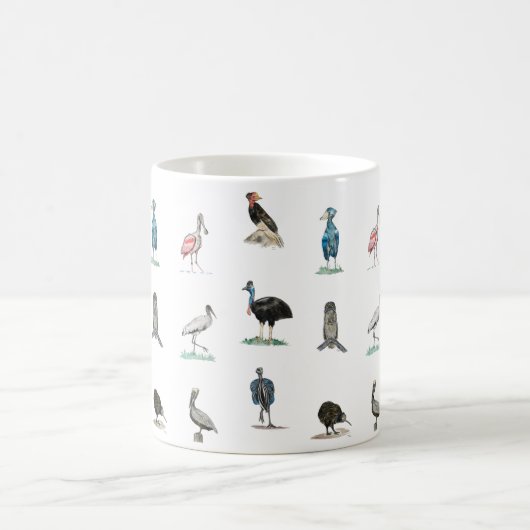 Doofy-Vogelmuster Kaffeetasse (Mittel)